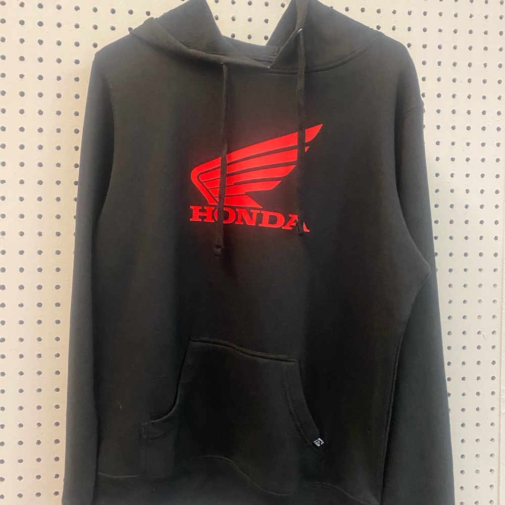 Honda Black Hoodie with Red Logo